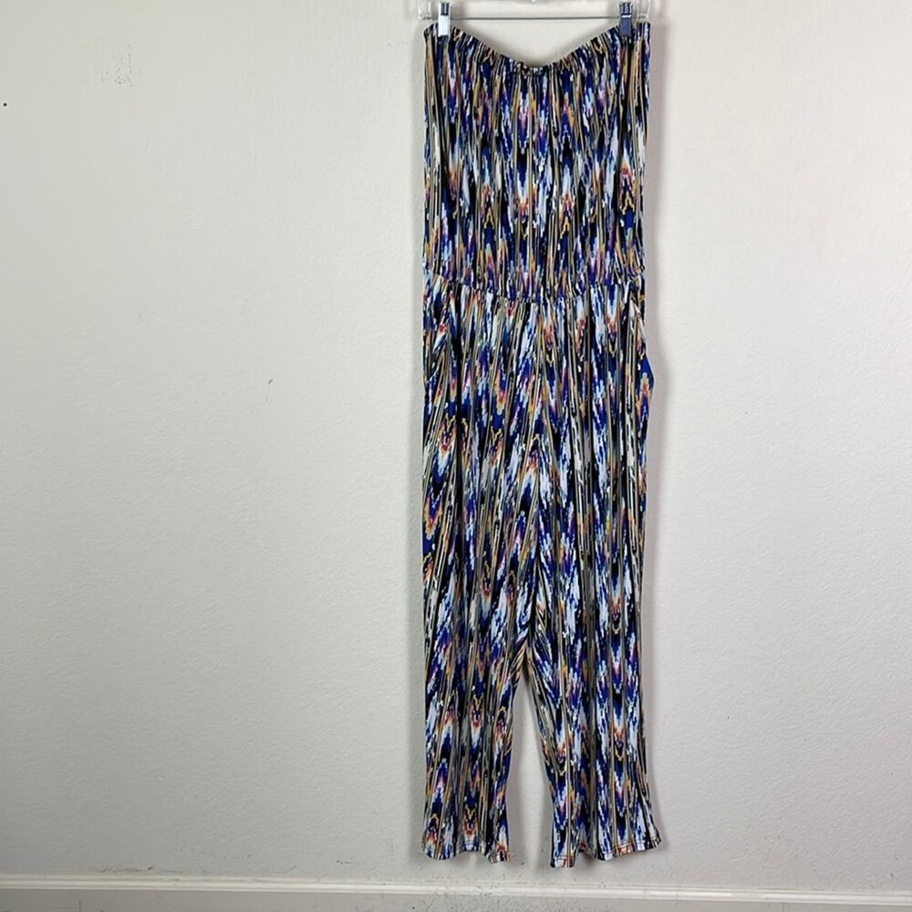 $8 SALE Mlle Gabrielle plus size striped jumpsuit women’s 2X